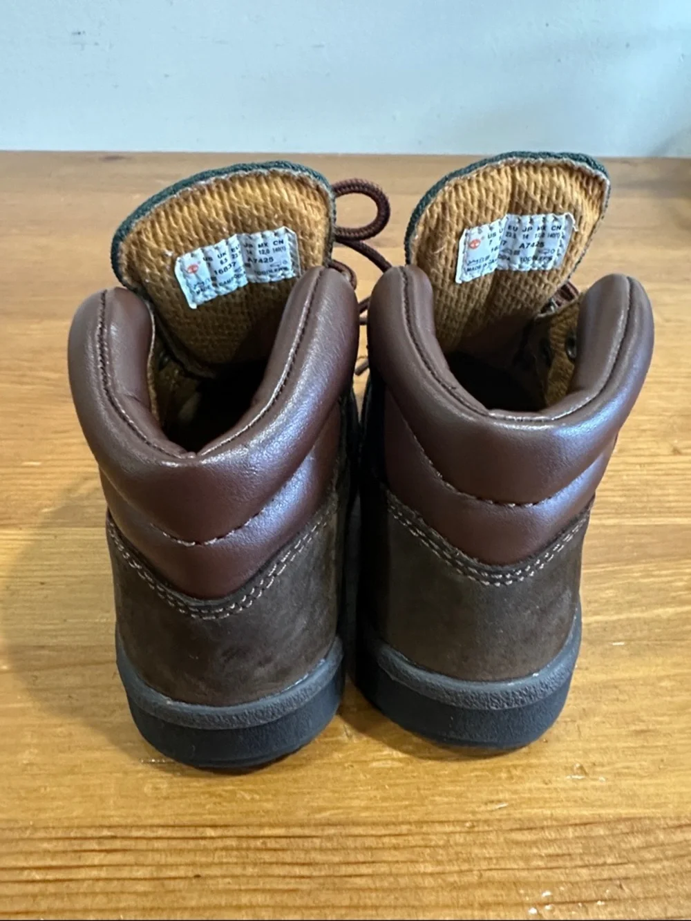 Timberland Kids Brown and Green Outdoor Boots